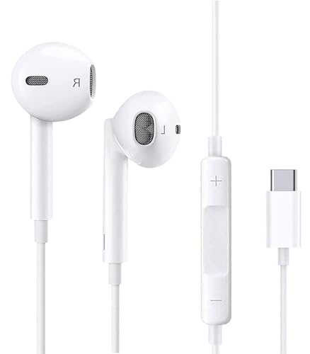 USB C Kopfhörer, Hi-Fi Stereo Kopfhörer USB C mit Kabel, Kopfhörer Typ C In Ear mit Mikrofon, USB C Kopfhörer für Samsung S23 Ultra A53/A54 S22/S21/S20, Google Pixel 7 6A, Huawei P30 pro/P40, OnePlus USB C Kopfhörer, Hi-Fi Stereo Kopfhörer USB C mit Kabel, Kopfhörer Typ C In Ear mit Mikrofon, USB C Kopfhörer für Samsung S23 Ultra A53/A54 S22/S21/S20, Google Pixel 7 6A, Huawei P30 pro/P40, OnePlus