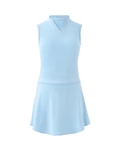 Recopilación de Ropa de Ping pong para Niña para comprar online. 41 LIONJIE - Conjunto de tenis para niñas, vestido de golf, faldas atléticas con bolsillos, playera de polo sin mangas, Azul, 6-7 Años