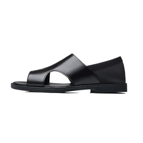 Men's Leather Open Toe Sandals Fisherman Sandals Cutout Water Shoes Slip On Flat Comfortable Outdoor Casual Beach2