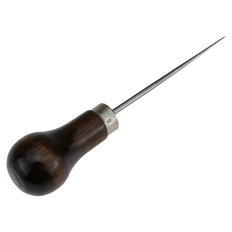 2pcs Color Leather Craft Tip Awl Hand Sewing Tool Edge Slicker Kit Hole Puncher Positioning Drill Tools