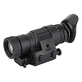 PVS-14 Telescopio monocular de visión nocturna infrarrojo infrarrojo digital de alta definición impermeable, visores digitales de visión nocturna de plástico negro para caza al aire libre, patrulla