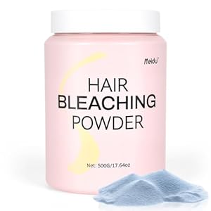 Hair Bleach, Professional Grade Bleach for Hair, Mild Bleach Powder Quickly Remove Hair Color for Hair Highlights & Lightening-A (500g /17.6oz)