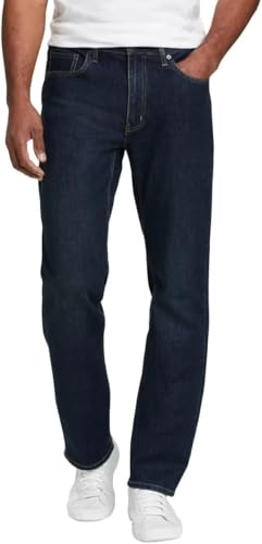 Eddie Bauer Men’s Regular Fit Two-Way Stretch Jean (Dark Blue, 32W x 29L)