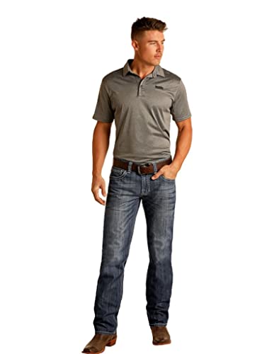 Rock & Roll Denim Men's Pistol Regular Fit Jeans Dark Vintage