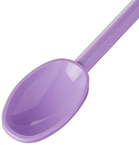 Image of Mercer Culinary Hell's Tools Hi-Heat Mixing Spoon, 12 Inch, Purple
