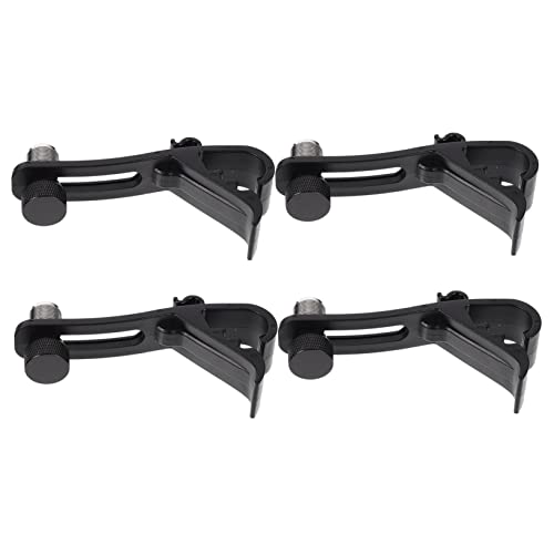 Artibetter 4Pcs Shock Microphone Clamps for Drum Set Mic Clip Holder Design for Percussion Instruments Fits Standard Microphones