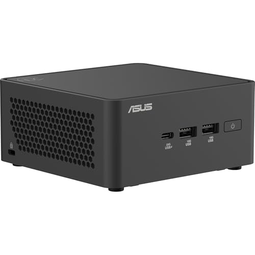 ASUS NUC 15 Pro, Mini PC Intel Core 3 100U, RAM da 96 GB DDR5-6400, SSD M.2, Scheda Grafica Intel Arc, Wi-Fi 7, Bluetooth 5.4, Compatibile con Windows 11 Pro e Windows 11 Home, Versione Tall, Nero