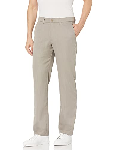 Pantalon performance Haggar sans pli, textile respirant micro stria 40x30