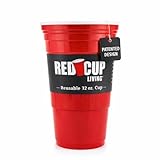 Red Cup Living 32 oz Insulated Tumbler Cup - Reusable Unbreakable Plastic Travel Cup for Hot & Cold Drinks For, st patricks day and spring break & Everyday Drinkware