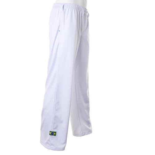 Authentic Brazilian Capoeira Martial Arts Pants - Unisex (White), Medium (30-32")3