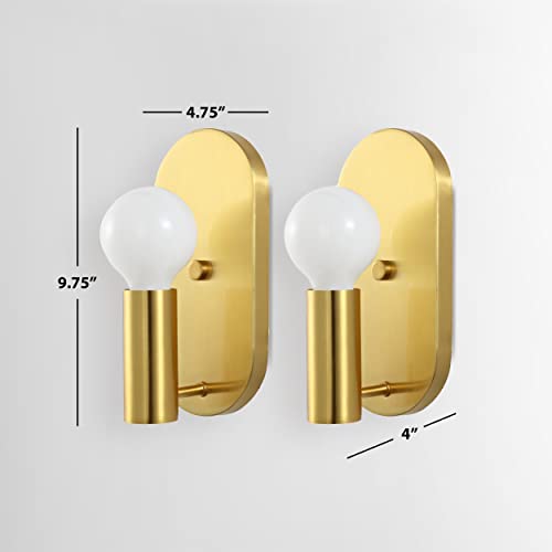 Safavieh Lighting Collection Irima Contemporary Brass Wall Sconce Set Of 2 #TOP6