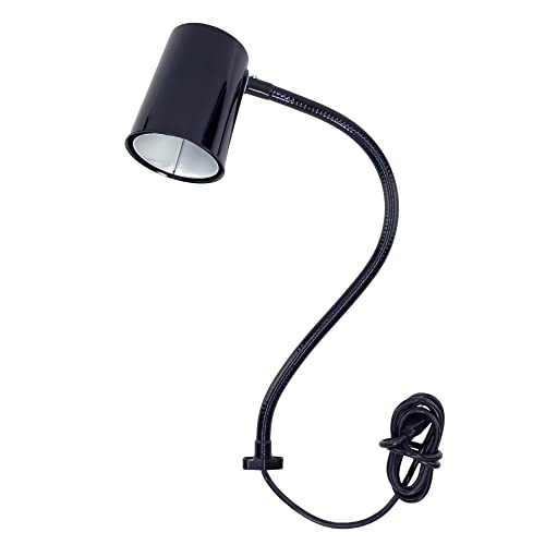 Moffatt Led Desk Lamp With Direct Mount, 24" Articulating Flexible Gooseneck Arm, Ultra Bright Mountable Led Task Light, Work Lamp, 12 Watts, 1690 Raw Lumens, 95050, Black (Made In Usa) #TOP2