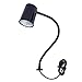 MOFFATT LED Desk Lamp with Direct Mount, 24" Articulating Flexible Gooseneck Arm, Ultra Bright Mountable LED Task Light, Work Lamp, 12 Watts, 1690 Raw Lumens, 95050, Black (Made in USA)