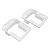 Vinyl Fence Railing Deluxe Bracket Kit- 2 Sets | Vinyl Fence Brackets | T- Top Brackets (White)