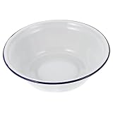 VALICLUD Plato de Esmalte para Hornear y Asar Recipiente Vintage para Tartas y Pasteles Seguro para Horno Diseño y Versátil para Cocina y Camping