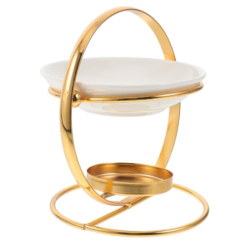 HOOTNEE Iron Aroma Diffuser Decorative Incense Burner Tealight Oil Burner Candle Burner Ceramic Wax Melt Burner Ceramic Tealight Candle Holder Aroma Candle Warmer Ceramic Fragrance Warmer