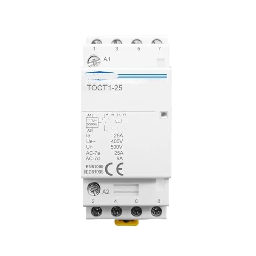 Contacteur modulaire 4P 25A 2NO 2NC TOCT1 pour tableau electrique domestique