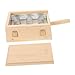 FOMIYES 4pcs Box Wooden Moxibustion Kit Burner Case Portable Moxibustion Apparatus