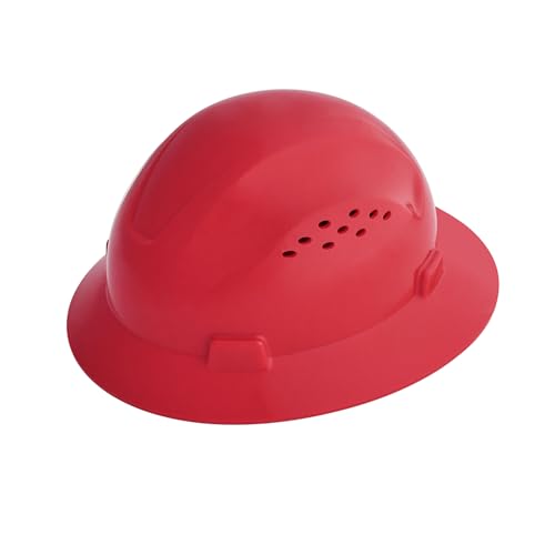 Sombrero duro de ala completa contra impactos con suspensión de trinquete de 4 puntos