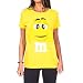 M&M's Chocolate Candy Character Face Yellow T-Shirt (Juniors Medium)
