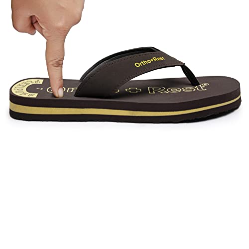 Image of Ortho + Rest Men Slipper Orthopedic Super Soft, Lightweight and Comfortable Flip Flops for Home Daily Use