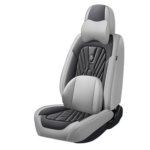 レクサス 新型 LBX 10系 2023年12月〜に適用車シートカバー座布団 防水 全天候型汚れ防止 取付簡単 滑り止め 収納便利クッションプロテクター前後席背もたれ耐摩耗性通気ナッパレザー素材(黒グレー)
