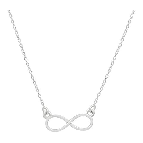 TISHAVI Infinity Necklace Pendant for Women Solid Sterling Silver Necklace Pendant Jewellery Cover