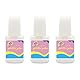 DULZEN 3 Stück Glitzer Tattoo Kleber Hautkleber für Glitzertattoos Hautkleber Glitter Glue Pinselflasche Wasserlöslich Glittertattoo Kleber für Halloween Karneval Motto Party Kostüm Events (24ml)
