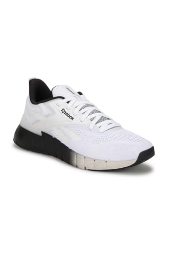 Reebok Men's Nano Gym Sneaker, White/Black/Moonstone, 8 US