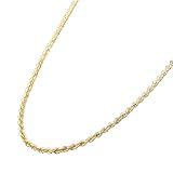 快適生活 煌めく「18金ロープチェーンネックレス」 チェーン パーティ カジュアル 普段使い ジュエリー デート 男女兼用