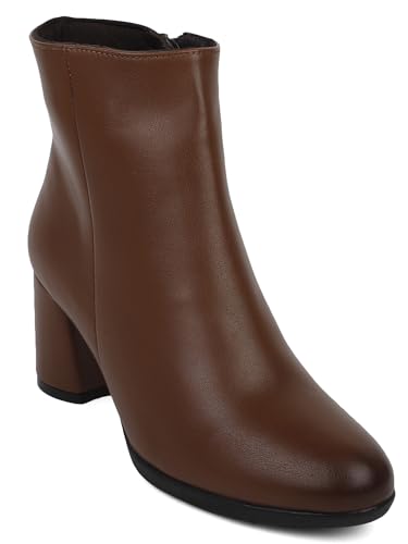 Image of ELLE Women's Stylish Ankle Boots with Block Heel