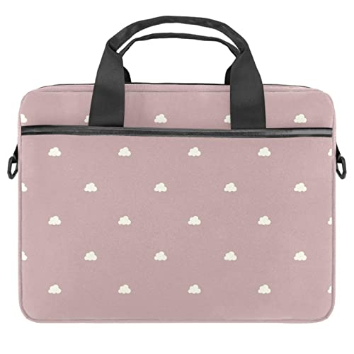 Sacoche pc portable 14.5 pouces rose avec bandoulière pour ordinateur 13 pouces