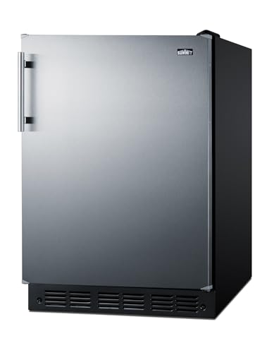 Summit Appliance CT66BK2SS 24 Inch Wide Under Counter Refrigerator-Freezer 4.9 Cu.Ft. Made In Europe thumb #5