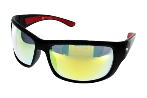 Skeena Lunettes de soleil mixtes sport Soni L370304 noir rouge performance