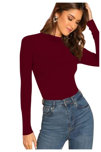 Image of Dream Beauty Fashion Women's Casual Round Neck Long Sleeves Stylish Top, 23 inch inches (Top Empire-06)