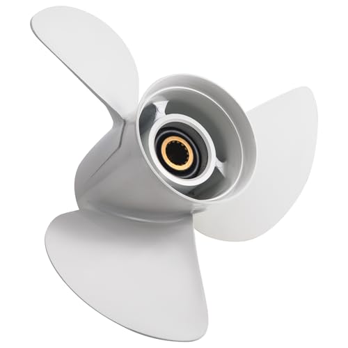 Image of VIF OEM Upgrade Aluminum Boat Propeller Compatible with Yamaha 150hp 175hp 200hp 220hp 225hp 250hp 300hp F150 F175 F200 F225 Outboard Engines,15 Tooth,Rh