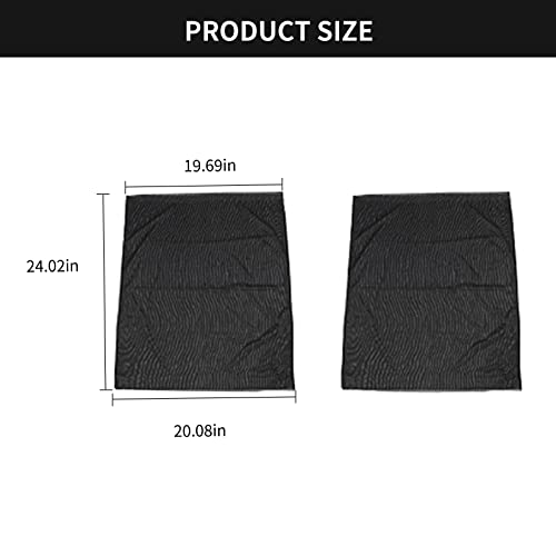 Parasol de malla para ventana de Jeep Wrangler contra calor y mosquitos en mascotas 6