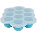Silicone Baby Food Freezer Tray with Clip-on Lid by WeeSprout - Perfect Storage Container for Homemade Baby Food, Vegetable & Fruit Purees and Breast Milk - BPA Free & FDA Approved