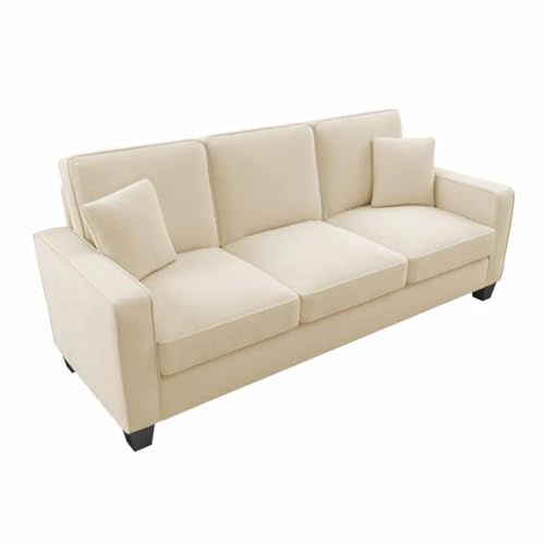 Image of Torque Moscow 3 Seater Fabric Sofa (Cream) 3 Person Sofa, Wooden Sofa Set,Couch for Living Room Furniture | 1 Years Warranty