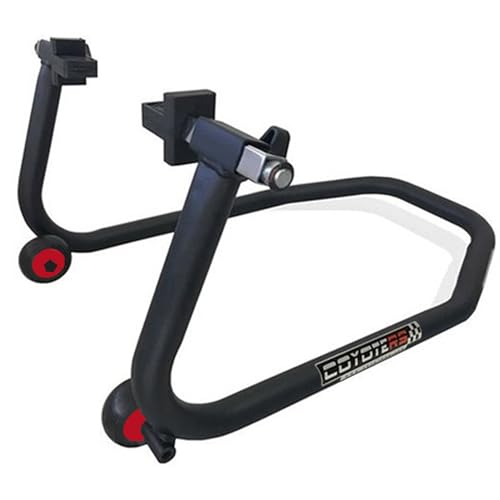 Cavalete Traseiro Coyote para Motos Com ou Sem Suporte/Slider de Balança - Preto (PARA MOTOS SEM SLI