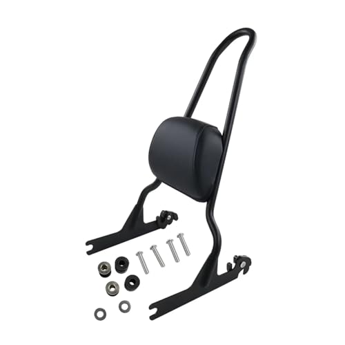 Sissy bar dossier passager moto amovible noir pour Softail Fat Boy FLSTF