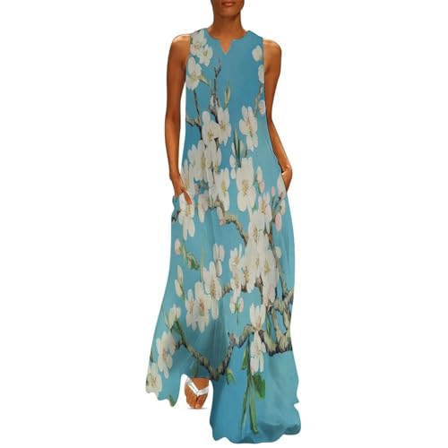 Robe longue femme bohème chic grande taille fluide et légère pour affronter la chaleur