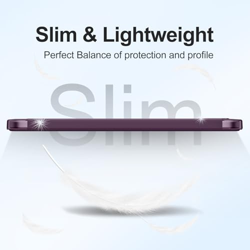Mastten for iPad (A16) 11th Generation Case 11 Inch 2025 with Screen Protector, iPad 10th Generation Case 10.9 Inch 2022 Cute Slim Hard Translucent Back Full Protective Trifold Stand Cover,BerryPurple by Mastten - Used condition - Image 8
