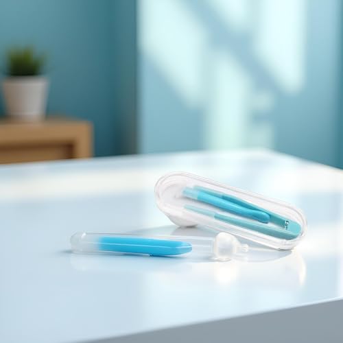 Blue Contact Applicator, Contact Lens Remover Tool, Inserter+Tweezer with Soft Tip, for Contact Lens Cases Health and Household, Contact Lens Cases - Image 7