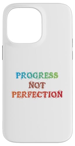 Progress Not Perfection Motivational Inspirational Mindset �X�}�z�P�[�X iPhone 14 Pro Max �p