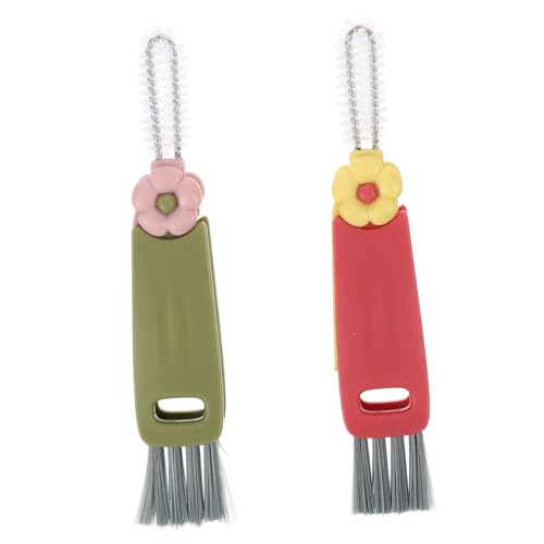 Ipetboom 2pcs Multi-Function Cup and Bottle Cleaning Brush Designed for Narrow Spaces for Bottles and Teacups Includes and Brushes Safe for All