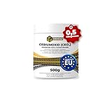 Ceriumoxid (Ceroxid, CeO₂) Glaspolitur – 1 x 500 g Polierpulver – Kratzerentferner für Glas,...