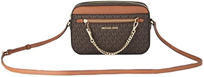 Michael Kors Women's Jet Set Item Large East West Chain Crossbody in Black, Style 35S1GTTC7L.