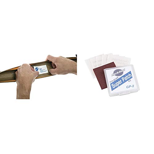 PARKTOOL(パークツール) タイヤブート 3枚入 TB-2 & スーパーパッチ パンク修理用パッチ 6枚入 紙ヤスリ付 GP-2C【セット買い】のサムネイル