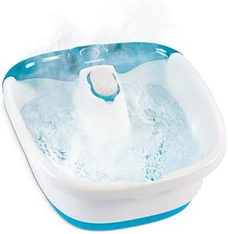HoMedics Bubble Mate Foot Spa, Toe-touch control, Heat maintenance helps maintain warm water temperature, Removable pumice stone, FB-55